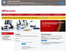 Tablet Screenshot of online.officedepot.be