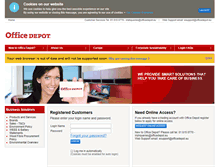 Tablet Screenshot of online.officedepot.ie