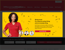 Tablet Screenshot of jobs.officedepot.com