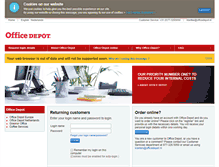 Tablet Screenshot of online.officedepot.nl